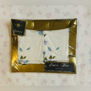 NOS 70’s Vintage Fieldcrest Duracale Printed Combed Percale Set of Pillowcases!